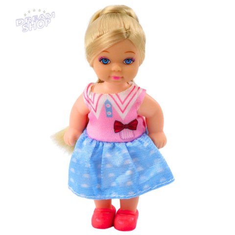 Zestaw Mini Laleczka Z Dwoma Pieskami Legowisko Miski Z Karmą