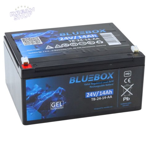 BLUEBOX Akumulator Żelowy VRLA AGM 24V14Ah Do Auta Na Akumulator