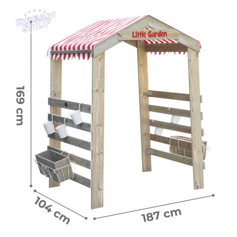 CLASSIC WORLD EDU Drewniana Brama Ogrodowa Pergola Kwietnik