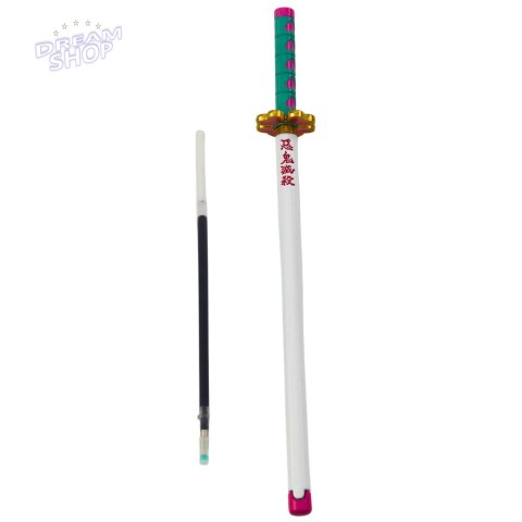 Długopis Miecz Katana Anime Metalowy Czarny Tusz Wymienny Wkład Turkus Długopis Miecz Katana Anime Metalowy Czarny Tusz Wymienny Wkład Turkus
