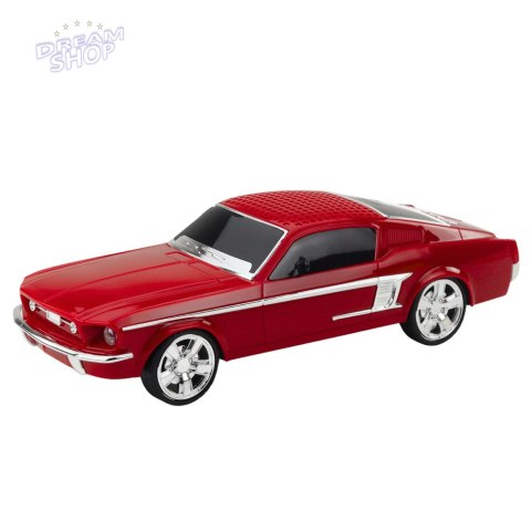 Głośnik Bezprzewodowy Bluetooth Samochód Klasyczny Światła LED Czerwony