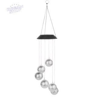 Lampki Solarne Ogrodowe LED Dzwonki Kule Marokańskie 70cm