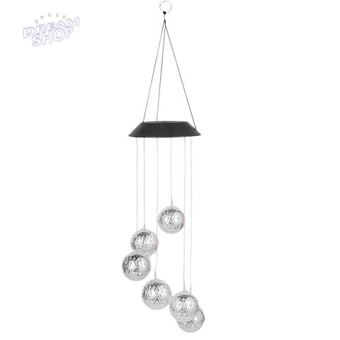 Lampki Solarne Ogrodowe LED Dzwonki Kule Marokańskie 70cm
