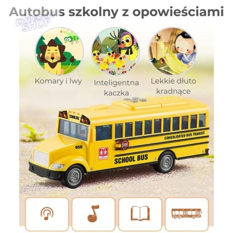 WOOPIE Autobus Szkolny Interaktywny Elektryczny 1:20