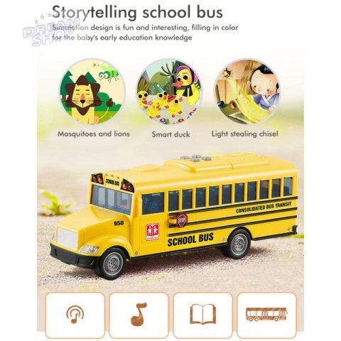 WOOPIE Autobus Szkolny Interaktywny Elektryczny 1:20