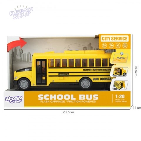 WOOPIE Autobus Szkolny Interaktywny Elektryczny 1:20
