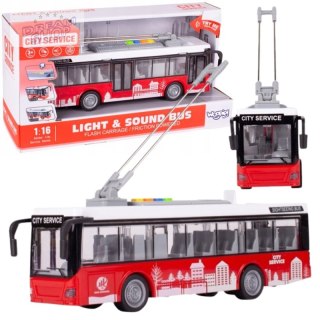 WOOPIE Autobus Trolejbus Interaktywy Elektryczny 1:16