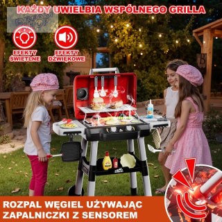 WOOPIE Grill Barbecue Kuchnia Ogrodowa Interaktywna LED Zestaw XL 31 el.