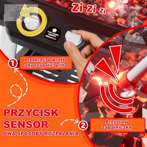 WOOPIE Grill Barbecue Kuchnia Ogrodowa Interaktywna LED Zestaw XL 31 el.