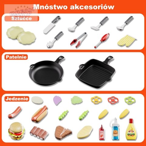 WOOPIE Grill Barbecue Kuchnia Ogrodowa Interaktywna LED Zestaw XL 31 el.