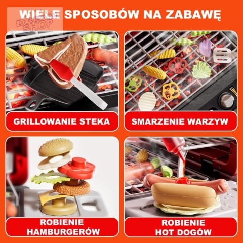 WOOPIE Grill Barbecue Kuchnia Ogrodowa Interaktywna LED Zestaw XL 31 el.