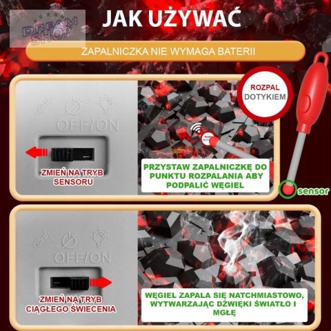 WOOPIE Grill Barbecue Kuchnia Ogrodowa Interaktywna Para LED Zestaw XL 41 el.