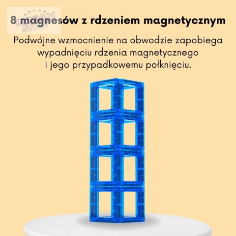 WOOPIE Przestrzenne Klocki Magnetyczne Nauka Liczb 70 Elementów