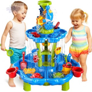 WOOPIE Stolik Wodny 2w1 Piaskownica Fontanna XXL Aquapark z Delfinem