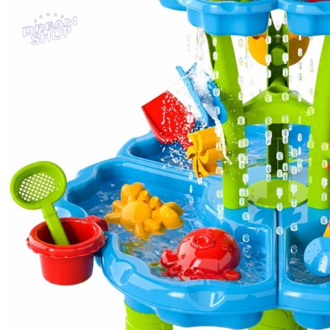 WOOPIE Stolik Wodny 2w1 Piaskownica Fontanna XXL Aquapark z Delfinem