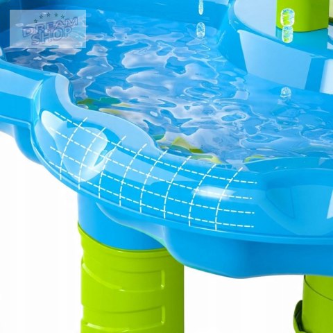 WOOPIE Stolik Wodny 2w1 Piaskownica Fontanna XXL Aquapark z Delfinem