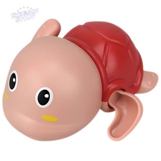 Woopie Żółw Żółwik Pływający Nakręcany Zabawka Do Kąpieli Różowy