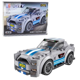 Klocki Konstrukcyjne 2w1 Auto Robot Napęd Pull-Back 194-216 el. Mix