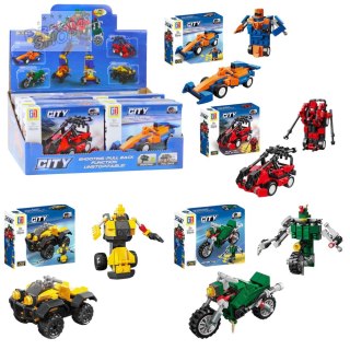 Klocki Konstrukcyjne 2w1 Pojazd Robot Mini Zestaw 42-65 el. Mix