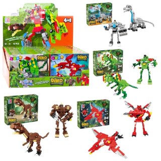 Klocki Konstrukcyjne Dinozaur Robot 2w1 50-70 el. Mix