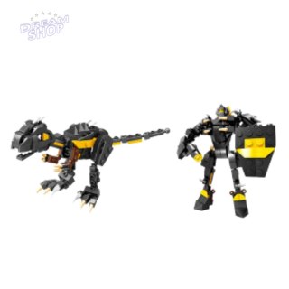 Klocki Konstrukcyjne Dinozaur Robot 2w1 57-70 el. Mix