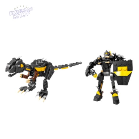 Klocki Konstrukcyjne Dinozaur Robot 2w1 57-70 el. Mix