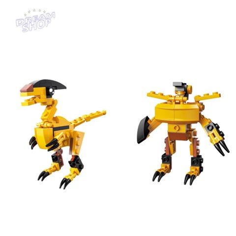 Klocki Konstrukcyjne Dinozaur Robot 2w1 57-70 el. Mix