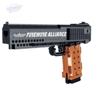 Klocki Konstrukcyjne Pistolet Funkcja Strzału 555 el.