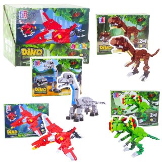 Klocki Konstrukcyjne Zestaw Dinozaur Robot 2w1 145-161 el. Mix