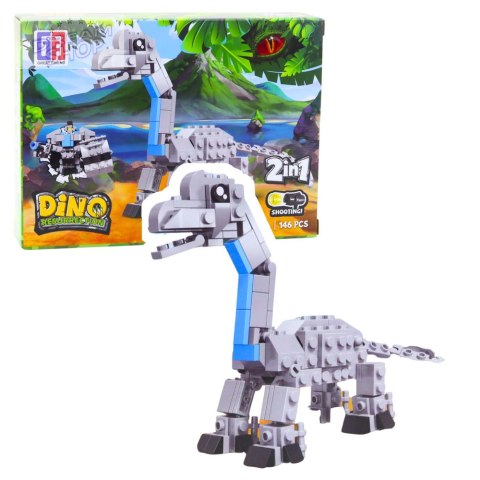 Klocki Konstrukcyjne Zestaw Dinozaur Robot 2w1 145-161 el. Mix