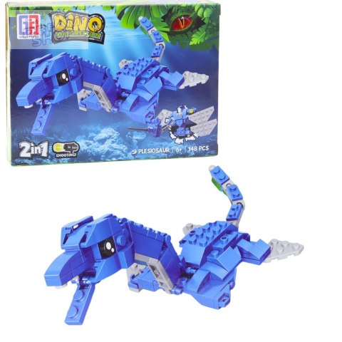 Klocki Konstrukcyjne Zestaw Dinozaur Robot 2w1 148-175 el. Mix