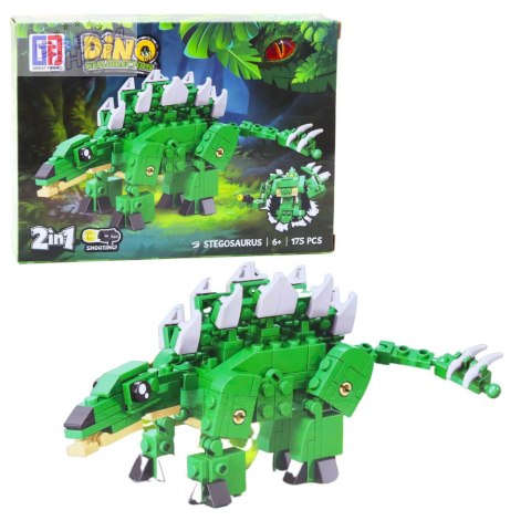 Klocki Konstrukcyjne Zestaw Dinozaur Robot 2w1 148-175 el. Mix