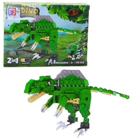 Klocki Konstrukcyjne Zestaw Dinozaur Robot 2w1 153-179 el. Mix