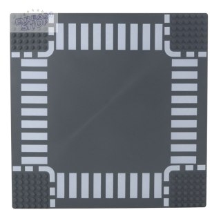 Płyta Plansza Konstrukcyjna Do Klocków Droga Skrzyżowanie 26x26 cm