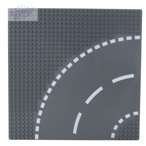 Płyta Plansza Konstrukcyjna Do Klocków Droga Zakręt 26x26 cm
