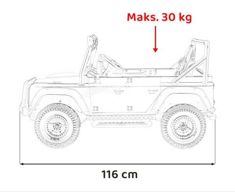 Pojazd Land Rover Defender 110 SVX Concept Czarny