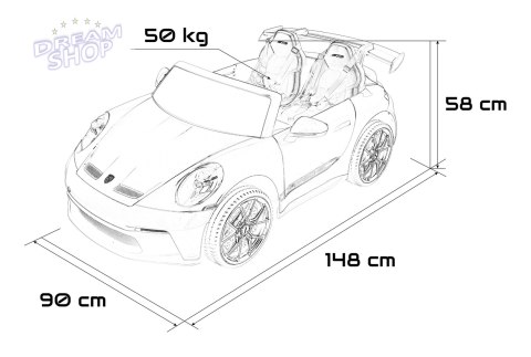 Pojazd Porsche 911 GT3 Biały