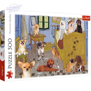 Puzzle - 500 - Pokój van Gogha Psia Rewolucja Trefl 37539