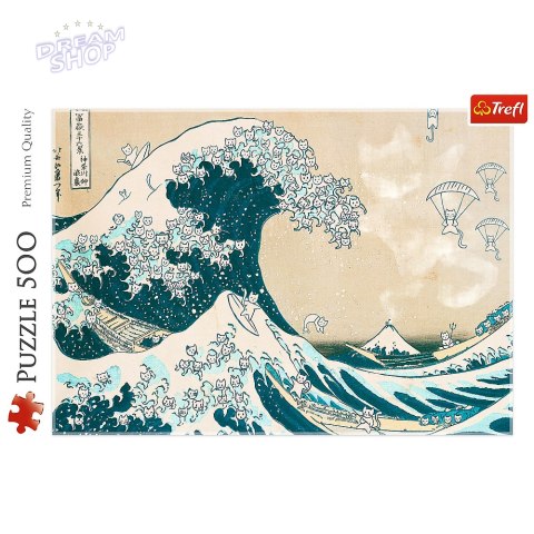 Puzzle - 500 - Wielka kocia fala Trefl 37537