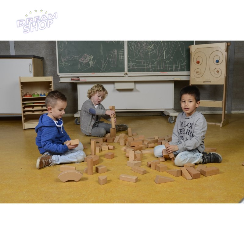 MASTERKIDZ Klocki Drewniane 92 Elementy MASTERKIDZ Klocki Drewniane 92 Elementy