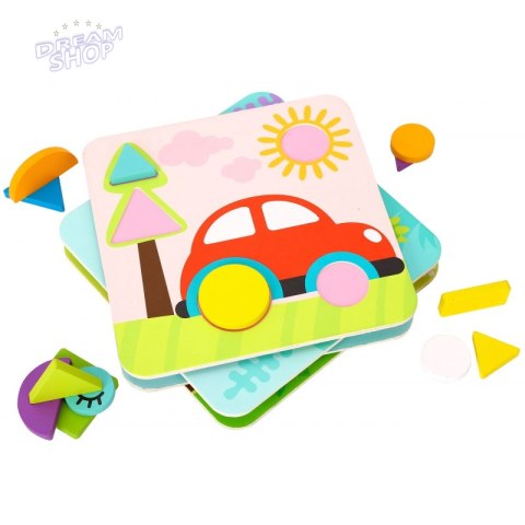 TOOKY TOY Puzzle 4 w 1 Układnaka Klocki TOOKY TOY Puzzle 4 w 1 Układnaka Klocki