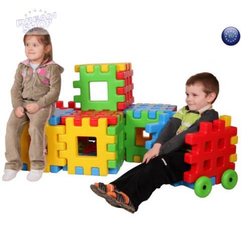WOOPIE Klocki Edukacyjne Wafle Ogrodzenie Domek WOOPIE Klocki Edukacyjne Wafle Ogrodzenie Domek