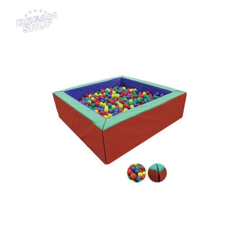 WOOPIE Suchy Basen 200x200x60cm + Piłki do Basenu 4500 sztuk WOOPIE Suchy Basen 200x200x60cm + Piłki do Basenu 4500 sztuk