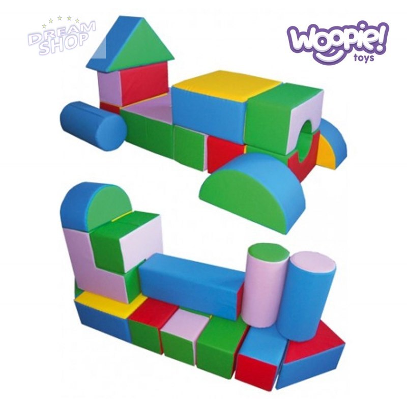 Woopie Zestaw Mega Paka klocków piankowych 25 elementów Woopie Zestaw Mega Paka klocków piankowych 25 elementów