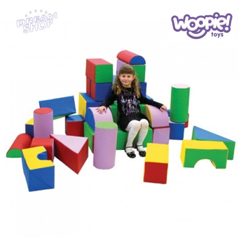 Woopie Zestaw Mega Paka klocków piankowych 25 elementów Woopie Zestaw Mega Paka klocków piankowych 25 elementów