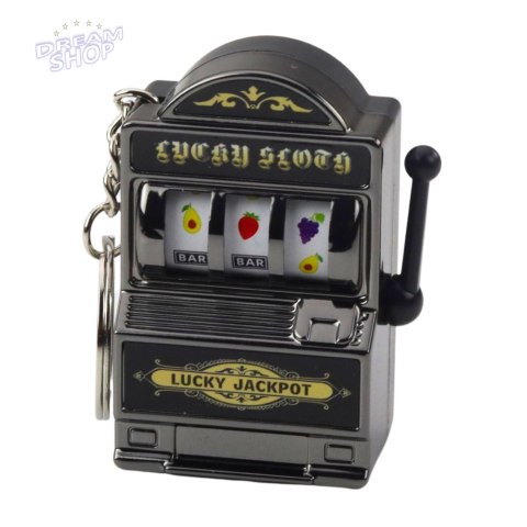 Brelok Mini Maszyna Kasynowa Slot Automat Ruchomy Drążek Mix Kolor