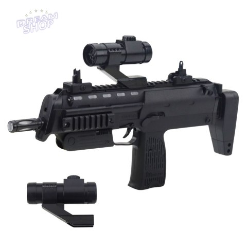 Karabin Zabawkowy Broń Światła Dźwięki Celownik Czarny 41cm