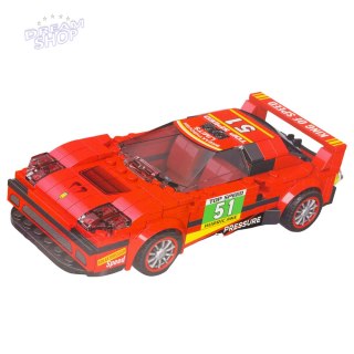 Klocki Konstrukcyjne Auto Robot 2w1 Czerwony Napęd 329 el.