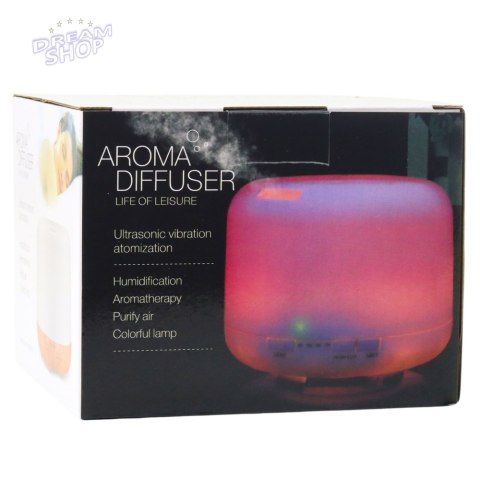 Nawilżacz Powietrza Dyfuzor Aromaterapia Lampka Nocna LED Pilot 300ml