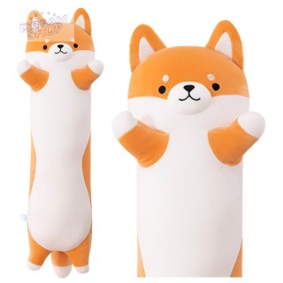 Pluszowa Maskotka Pies Shiba Poduszka Podłużna Wałek 60cm